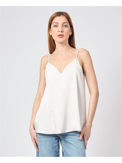 Top bianco Armani Exchange in tessuto satinato ARMANI EXCHANGE | XW000154-AF10840U1003